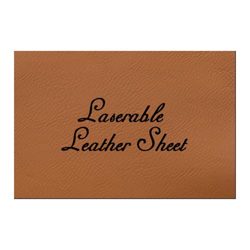 HARFINGTON Laserable Leather Sheets 18" x 12" x 0.04" Non-Adhesive Engraving Leatherette Sheets Laserable Leather Hat Patch for DIY Caps Jackets Backpacks Clothing, Black - color: Rawhide Black