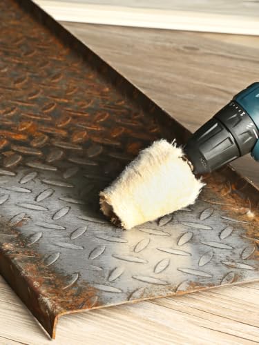 Polishing Wheel, SPTA 9Pcs Polishing Mop Head, Foam Ball Buster Wheel and Rim Polisher System Attaches to Drill for Metal Aluminum,Stainless Steel,Chrome,Jewelry,Wood,Plastic,Ceramic,Glass,etc-PMFCRAW