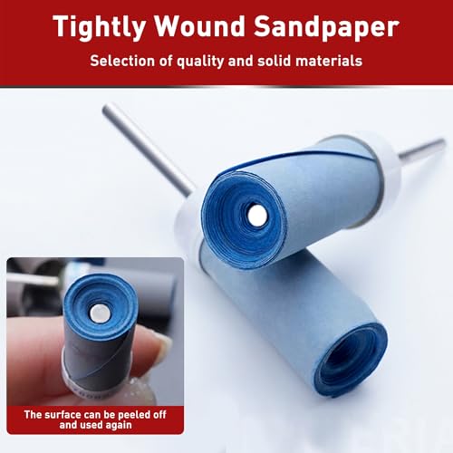 30 Pcs 1200 Grit Sanding Drums for Rotary Dremel Tool - style: 1200 Grit 30 Pcs
