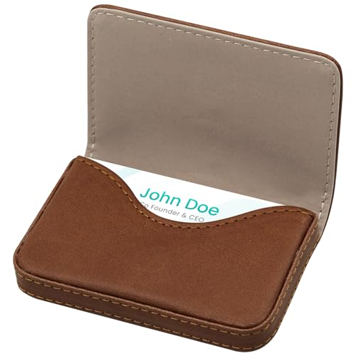 RFID Blocking Wallet - Minimalist Leather Business Credit Card Holder (A52-20) - color: A52-20