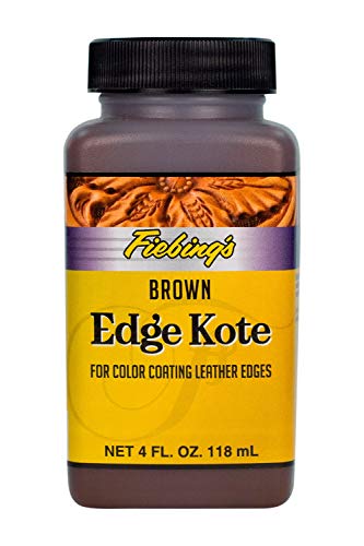 Fiebing's Edge Kote, 4 Oz. - Color Coats Leather Edges - Brown - color: Brown