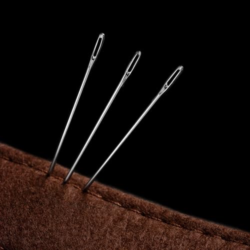 WUTA 40 Pcs Sewing Thread Kit, 35 Pcs Sewing Needles with Seam Ripper Leather Hand Sewing U-Shaped Scissors Metal Sewing Thimble for DIY Leather Craft, Sofa, Shoe, Backpack - color: 71Pcs