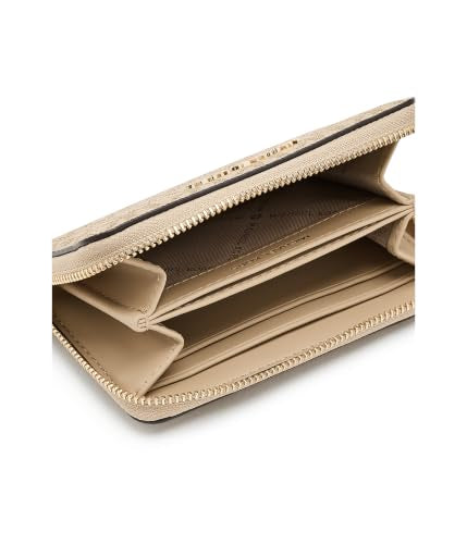 Michael Kors, Womens, Jet Set Small Zip Around Card Case, Khaki, One Size - color: Khaki