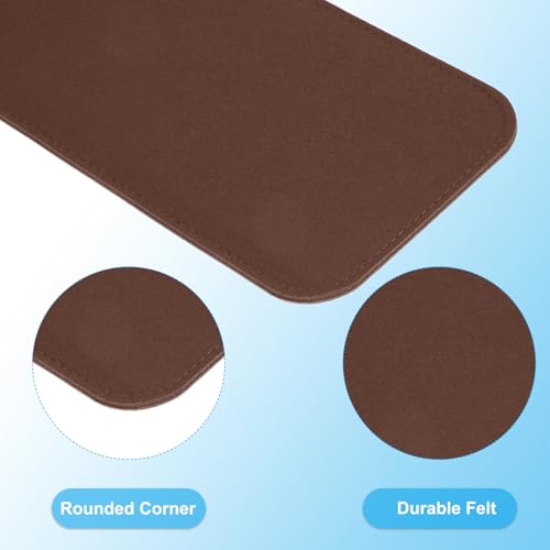 PATIKIL Felt Base Shaper 14x5 Inch, 2Pcs Bag Bottom Shaper Pad Purse Liner Board Insert Arc Corner for Handbags Tote Crossbody Bag Backpack, Brown - color: Brown, size: 14x5 Inch
