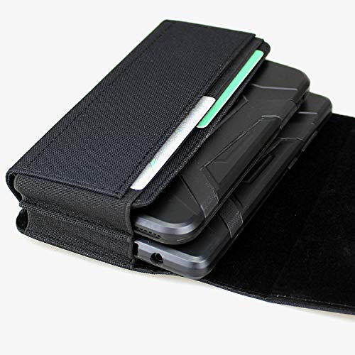 Dual Phone Holster Pouch Case for 2 Phones, Double Decker Belt Clip Case for iPhone (17 16 15 14 13 12 11) Pro Max/Plus, Samsung Galaxy (S25 S24 S23 S22 S21 S20) Ultra/Plus/Fe (Large)