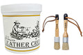 Skidmore's Leather Cream Pint + 2 Featherline Applicator Brushes