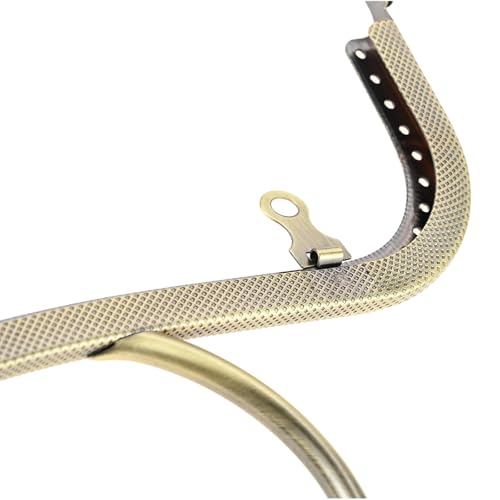 5PCS Bronze Metal Purse Clasp Frame,8.7" x 5.9" Arch Kiss Lock | Wallet Framework for DIY Sewing Craft, Handmade Coin Bag/Handbag/Shoulder Strap Bag, Smooth Surface Hardware - size: 8.7 Inch