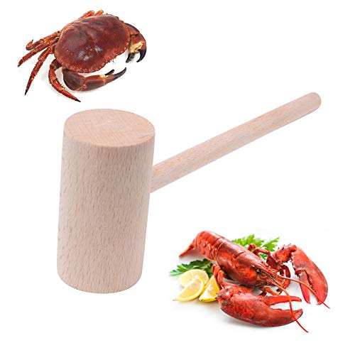 6PCS Wooden Crab or Lobster Mallets - color: 6 Pcs