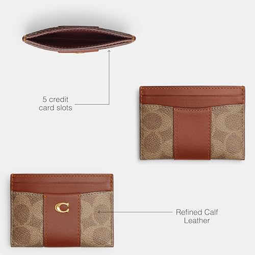 Coach Essential Card Case - color: B4/TAN CARAMEL