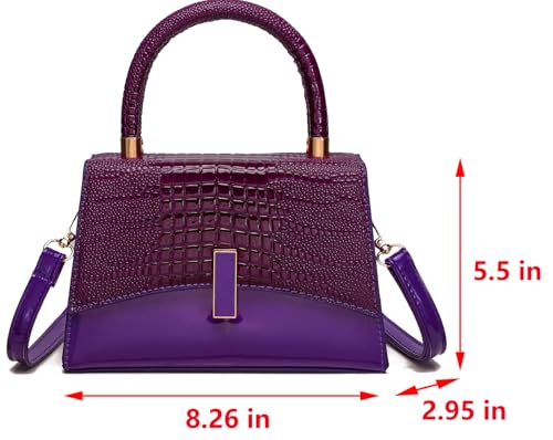 JHVYF Women Small Crossbody Bags Shoulder Bag Classic Satchel Handbags Ladies Cute Purses Satchels bag mini purse for women - color: Purple