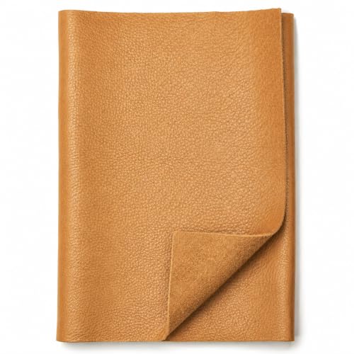 Reed Leather Hides - Cow Skins (8 inches X 11 Inches, Camel) | Arts and Crafts - color: Camel, size: 0.6 Square Foot
