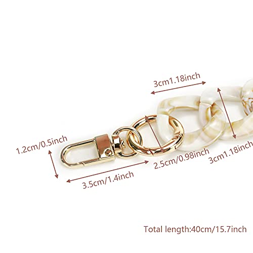 DIY Acrylic Resin Replacement Chain - color: Beige;40cm