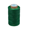 284Yards Waxed Thread for Leather, 0.8mm Waxed Linen Thread, Wax String | Waxed Thread for Bookbinding, Upholstery Thread Heavy Duty, Wax String for Leather Craft DIY/Bookbinding/Shoe Repairing - color: Grass Green