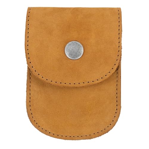 Hide & Drink, Holster Pouch, Durable EDC Waist Bag for Coins, Pocket Wallet, Headphones, Personal Items, Conveniently Attaches to Belt, Full Grain Leather, Handmade - color: Old Tobacco