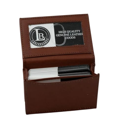 LB LEATHERBOSS Business Card Holder - color: Brown