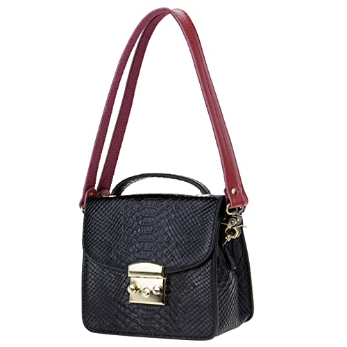 Allzedream Genuine Leather Purse Strap Sewing Canvas Replacement Handbag Shoulder Bag 2 Pcs - color: Wine Red