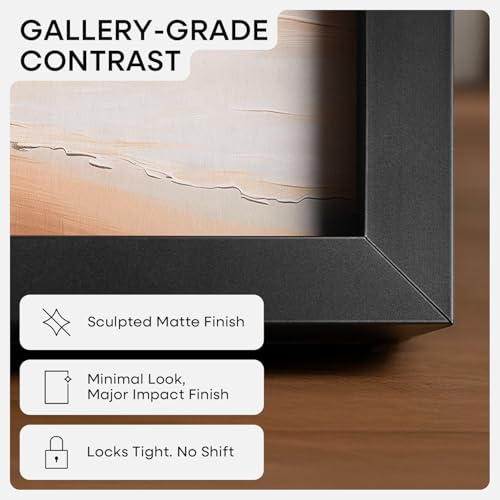 Homeforia 6x8 Black Picture Frame, High-End Metal, 5x7 Mat, Glass | High End Aluminum, Tempered Glass, Acid-Free 5x7 Removable Mat, 6x8 in Edge-to-Edge Display 8x6, Wall Kit, Set Of 1 - color: Carbon Black, size: 6x8