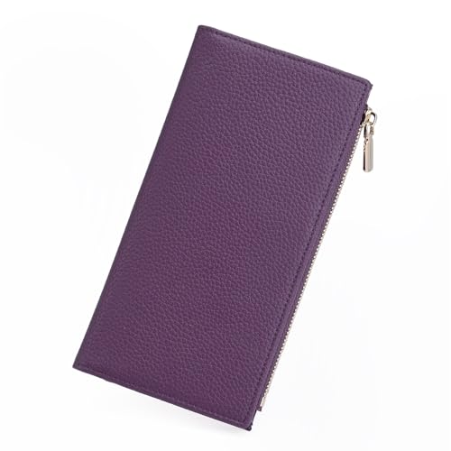 GOIACII Slim Wallets for Women Rfid Blocking Leather Wallet Purple - color: C03 Purple