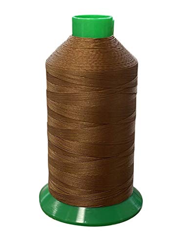 Serabond Bonded Polyester Thread 92 UV Resistant Heavy Duty Sewing Thread 8 oz Spool - Can Be Used On Home Sewing Machines (Nutmeg) - color: Nutmeg