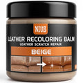 Leather Recoloring Balm, Leather Color Restorer, Beige - color: Beige