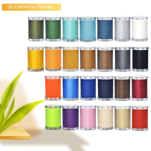 Selric 300Yards Extra Strong Bonded Nylon Thread for Leather Sewing-Coffee - color: Coffee