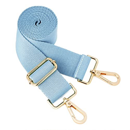 Wide Shoulder Strap (Solid),Adjustable Replacement Belt Crossbody Canvas Bag Handbag - color: Blue