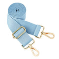 Wide Shoulder Strap (Solid),Adjustable Replacement Belt Crossbody Canvas Bag Handbag - color: Blue