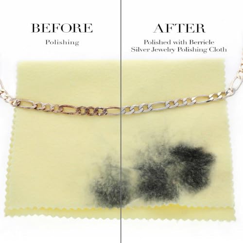 BERRICLE Silver Jewelry Polishing Cloth | Diamond Cubic Zirconia CZ Cleaning Stick Pen, 1-3 Piece Set - style: Polishing Cloth, Brilliance Brush