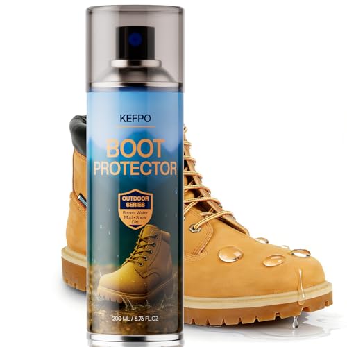 Shoe Waterproof Spray for Boot: Durable Water Repellent for Boots Suede, Leather, Fabric, Nubuck - Nano Technology for Hiking, Climbing, and Outdoor Adventures