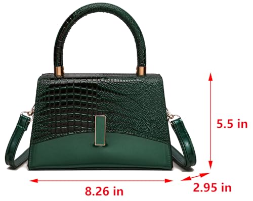 JHVYF Women Small Crossbody Bags Shoulder Bag Classic Satchel Handbags Ladies Cute Purses Satchels bag mini purse for women - color: Deep Green