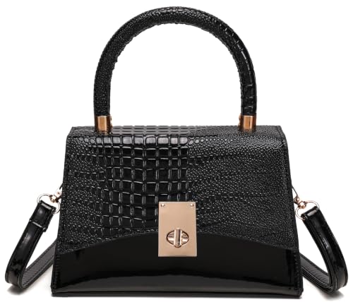 JHVYF Women Small Crossbody Bags Shoulder Bag Classic Satchel Handbags Ladies Cute Purses Satchels bag mini purse for women - color: 1#black