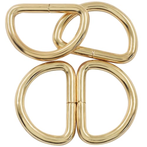 Welded Semi-Circular D Ring - color: Light Gold