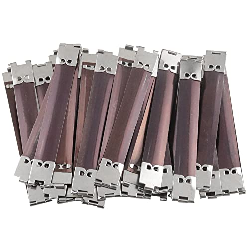 CHENJIN Handbag Hinge Spring Clip 20PCS 100x13mm / 3.94x0.51inch Metal Internal Flex Frames Kiss Clasps Sewing Internal Hinges Spring Clips For Bag Coin Purse Handbag Wallet DIY Craft