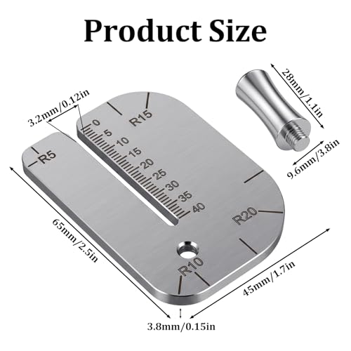 Leather Stitching Punch Aid Plate Stainless Steel Pulling Plate for Pricking Iron Aid Board Leather Working Crafting Tools Pull Up Prong Punch