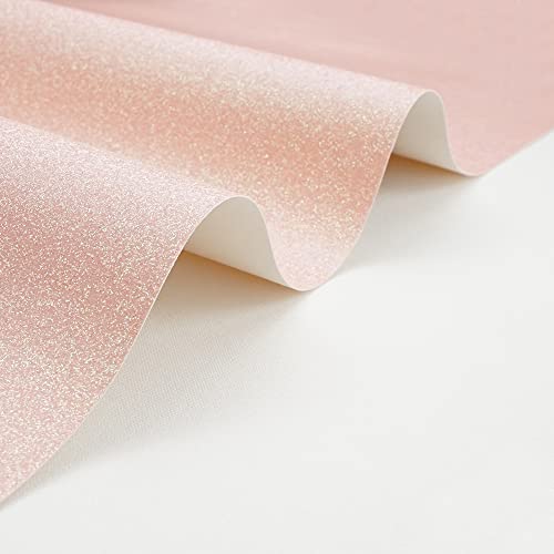 Baby Pink 11.8X 53 Inch (30 x 135 cm) Sparkly Superfine Glitter Leather Rolls Shiny Faux Fabric Canvas Perfect for Craft DIY Handmade Projects Patchwork Bow Earring Craft Key Chain - color: Baby Pink