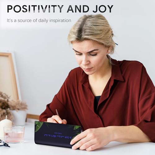 Tipmile Checkbook Covers for Personal Checkbook, PU Leather Checkbook Holder for Women and Men with Elastic Band, Effortless Sophistication - color: E Be Still