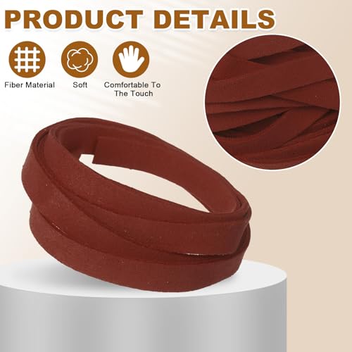 uxcell 10Pcs 1 Yard 10mm Wide Flat Leather String Cord, 1.4mm Thick Craft Suede Strap Braiding Lacing Strips Rope for DIY Leather Crafts Necklace Bracelet Collars Belts, Wine Red - color: Wine Red