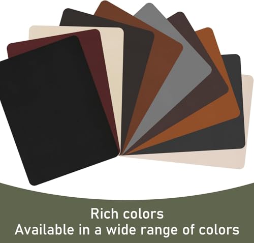 SYLVASS Self Adhesive Leather Repair Patches for Couch, Sofas, Furniture, Car Seats, Office Chairs, Pack of 2 Dark Brown - color: Dark Brown