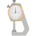 Portable Flat Head Thickness Gauge, Flat Head Thickness Tester Dial, Steel Material Thickness Tester Between 0‑10mm or 0‑20mm for Leather Cloth Measuring Accuracy (0-20mm