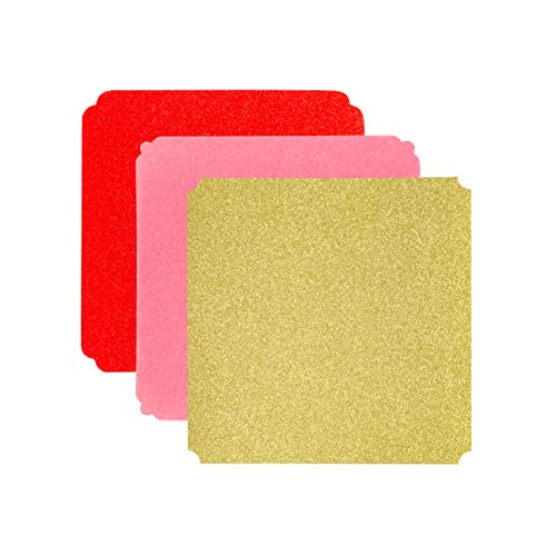 Decorative Corner Punch 3 in 1 Rounder Pattern Paper Edge Cutter Paper Punches for Crafting Photo Business Card Scrapbooking Tools Laminate DIY School & Home Crafting Supplies - color: Pink Decorative Corner Punch