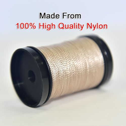 30 Yards Heavy Duty Extra Strong Upholstery Nylon Sewing Thread for Machine, Home, Hand, Craft, and Denim Leather，Color：Tawny - color: Tawny