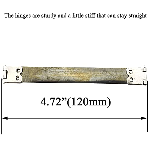 Hahiyo Flex Frame Kiss Clasp 120mm Length Metal Internal Hinge Clip Hook Keep Straight Sturdy Secure Smooth Open Close for DIY Cloth Bag Coin Purse Handbag Eyeglass Headphone 16pcs Silver - color: Silver, size: 120mm-Silver-16Pieces