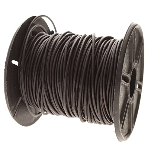 The Beadsmith Leather Cord – Dyed Antique Black – 1mm Spool – 25 Yards/22.86 Meters – Indian Leather Thong Ideal for Braiding, Beading, Necklaces, Fine Lacing, Hair Accessories & DIY Jewelry Making - size: 1mm, style: Dyed Antique Black – 25 Yards