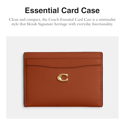 Coach Essential Card Case - color: Amber Brown