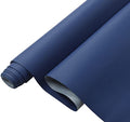 Picheng Lychee Faux Leather Fabric: 13.8" x 53" Soft Blue Faux Leather Roll | Lychee Texture Solid Color Faux Leather Sheets Marine Vinyl for Making Crafts Leather Earrings Bows Sewing DIY (Blue) - color: Blue