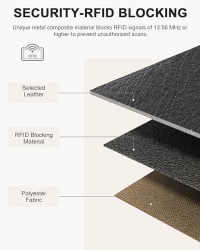 BOSTANTEN Small Wallet for Women RFID Blocking Leather Compact Card Holder | Zipper Coin Pocket, Bifold, Minimalist, Fits Small Purses, Travel, Quilted, Perfect Gifts, Black - color: Black