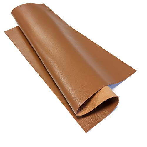 Real Argan Brown Leather Material: Genuine Natural Brown Lambskin Leather Sheet for Crafting, Sewing and Personalized Leather Projects (Argan Oil Brown, 12x24In/ 30x60cm) - color: Argan Oil Brown, size: 12x24In/ 30x60cm