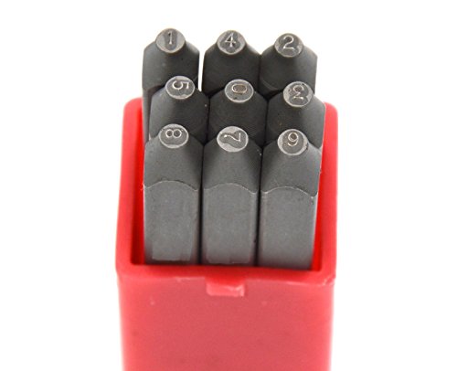 36pcs Heavy Duty Steel Stamp Uppercase Letter and Number 3/64 1mm Hand Stamping Character Mark Code Alphabet Punch Kit for Metal Jewelry Crypto Plate Leather - size: 1mm Number&Letter