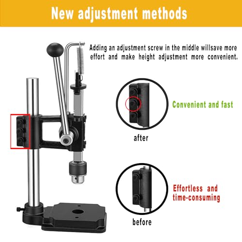 Leather Hole Puncher Hand Punching Machine Manual Press Puncher Punch Tools for DIY Craft, Black