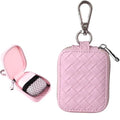 Earbud Case, Headphone Storage Case with Keychain EB-1 Lattice Pink - color: Cable Lattice Pink